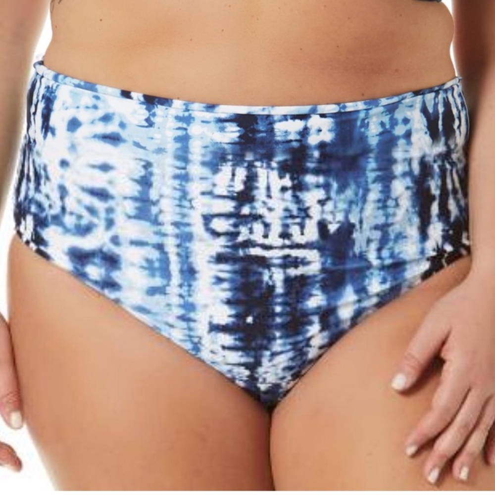 🆕 Time and Tru Womens Plus Tie Dye Bikini Bottom Size 2X